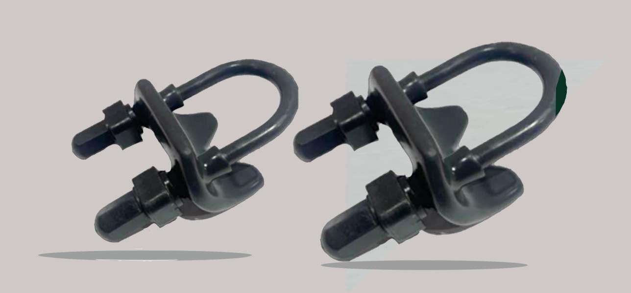 Abrazaderas Tipo ángulo recto 90° cubierto de PVC