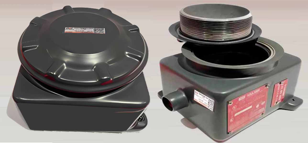 cajas de registro GUB cubibiertas de poliuretano areas peligrosas con recubrimiento de PVC y recubrimiento interior de uretano para tuberías y material eléctrico en Coatzacoalcos, Veracruz