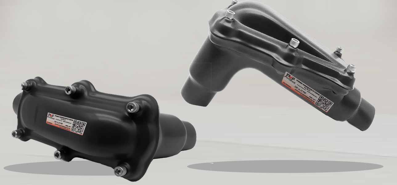 Cajas de resistro LBH para tubería conduit marca PVFORMAS para áreas peligrosas recubrimiento externo de PVC 40 milesimas y recubrimiento interior de uretano Marca pvformas en Coatzacoalcos, Veracruz