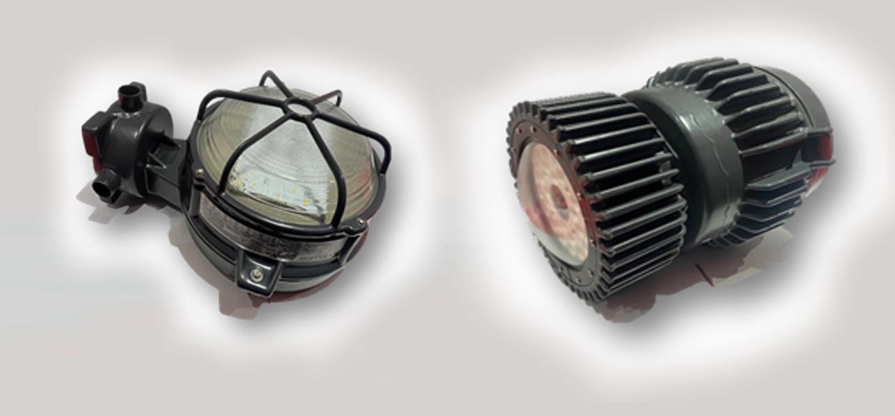 venta de luminarias CHAMP VMV y VML-X para áreas peligrosas con capa externa protectora de PVC y recubrimiento interior de uretano para tuberías y material eléctrico Coatzacoalcos, Veracruz