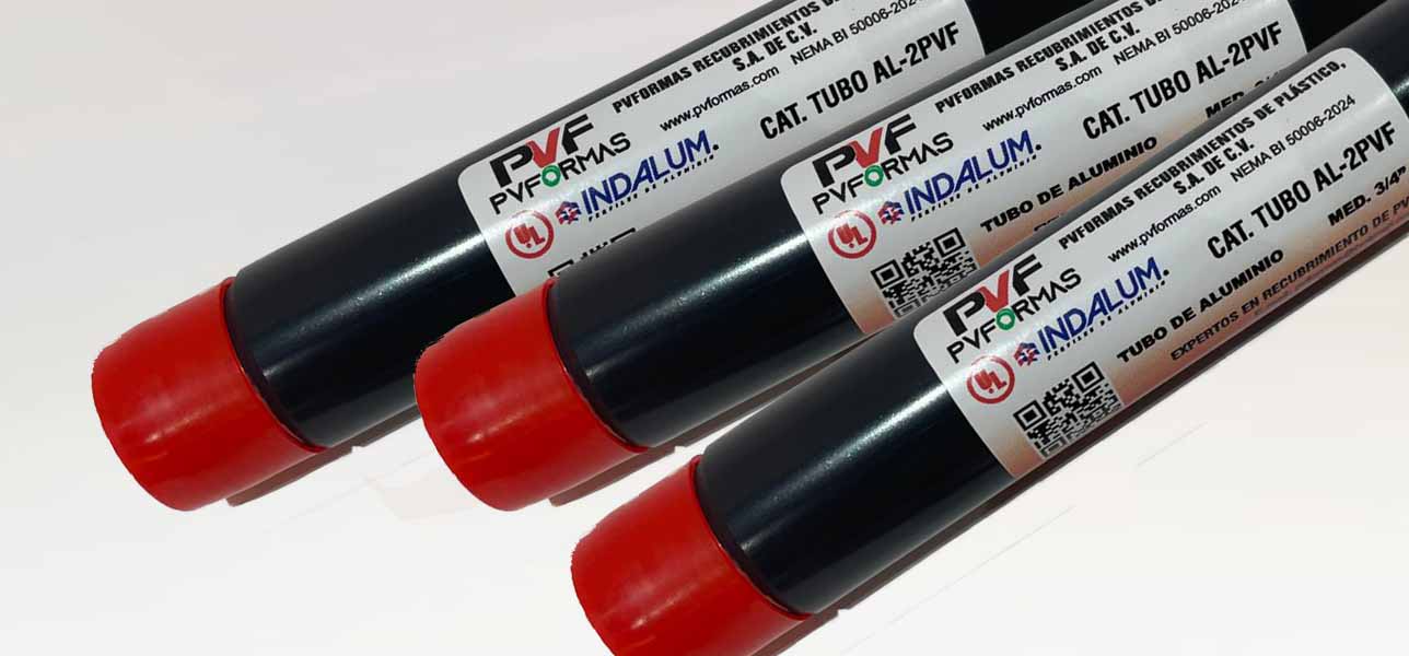 Tubería Conduit aluminio PVFORMAS con recubrimiento externo de PVC 40 milesimas y recubrimiento interior de uretano material eléctrico en Coatzacoalcos, Veracruz, PVFORMAS
