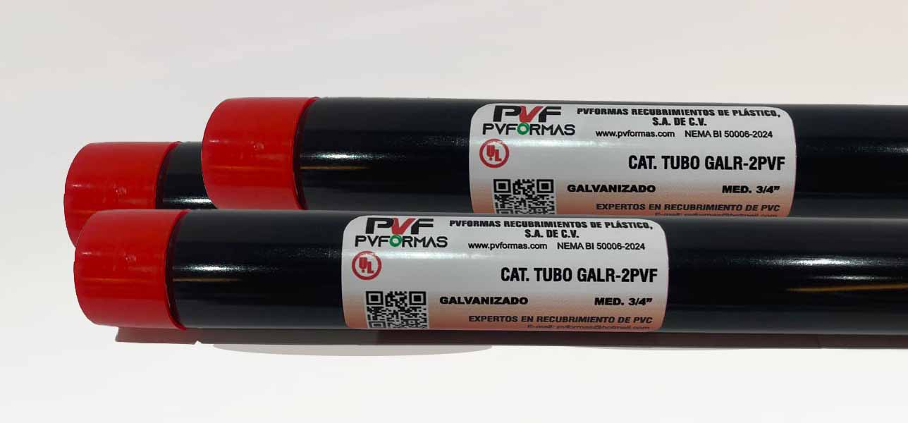 venta de Tubería Conduit Galvanizada PVFORMAS para áreas peligrosas recubrimiento externo de PVC 40 milesimas y recubrimiento interior de uretano para tuberías y material eléctrico Coatzacoalcos, Veracruz