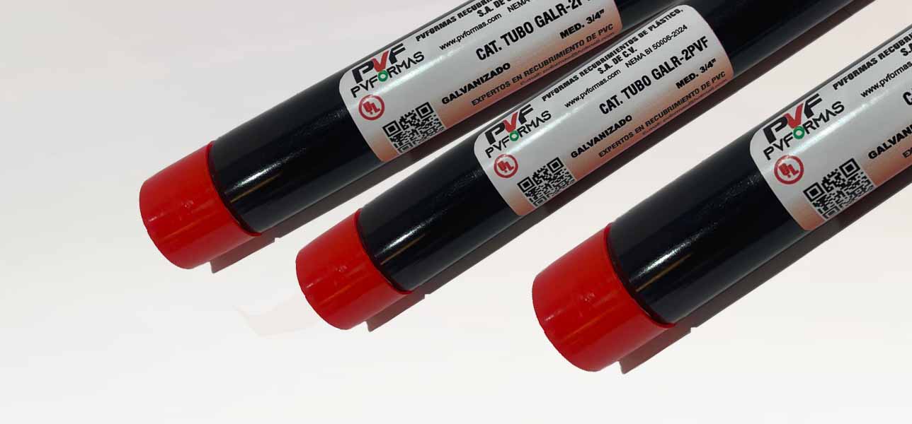 Tubería Conduit Galvanizada PVFORMAS con recubrimiento externo de PVC 40 milesimas y recubrimiento interior de uretano material eléctrico en Coatzacoalcos, Veracruz, PVFORMAS