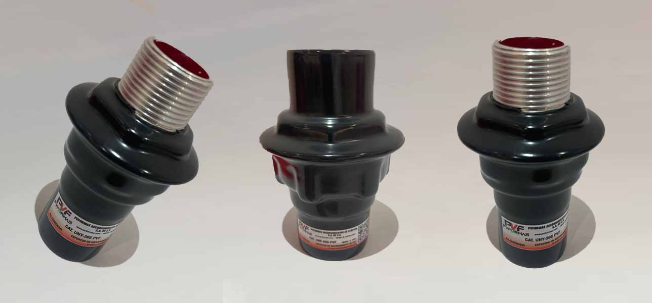 tuercas unión tipo UNY Y UNF PVFORMAS para tubería conduit marca PVFORMAS para áreas peligrosas recubrimiento externo de PVC 40 milesimas y recubrimiento interior de uretano Marca pvformas en Coatzacoalcos, Veracruz